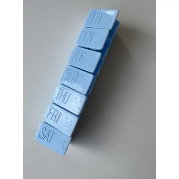 WEEKLY PILLBOX BABY BLUE