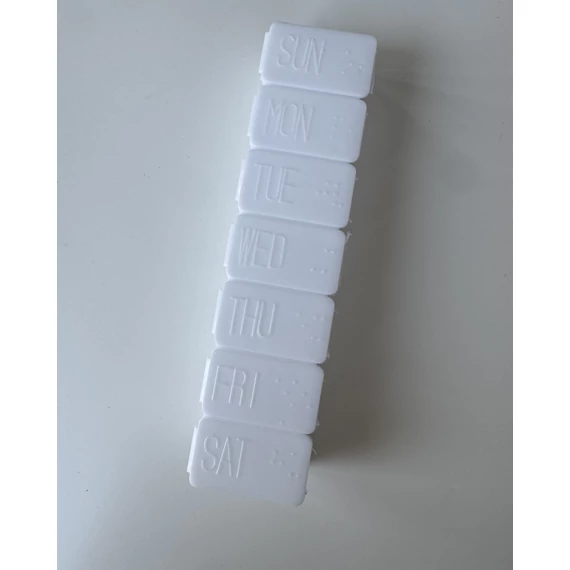 WEEKLY PILLBOX FEHÉR